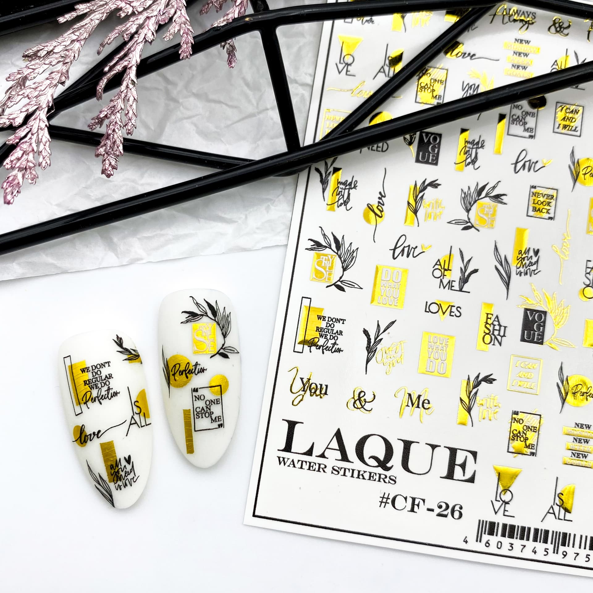 LAQUE слайдер-дизайн для ногтей CF-26 — фото 1