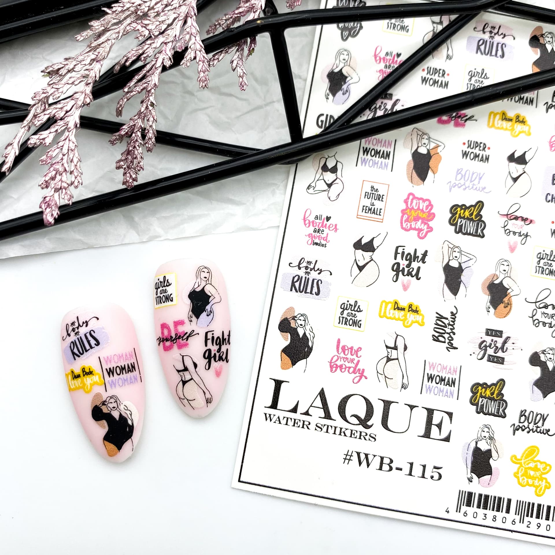 LAQUE слайдер дизайн для нігтів WB-115 — фото 1