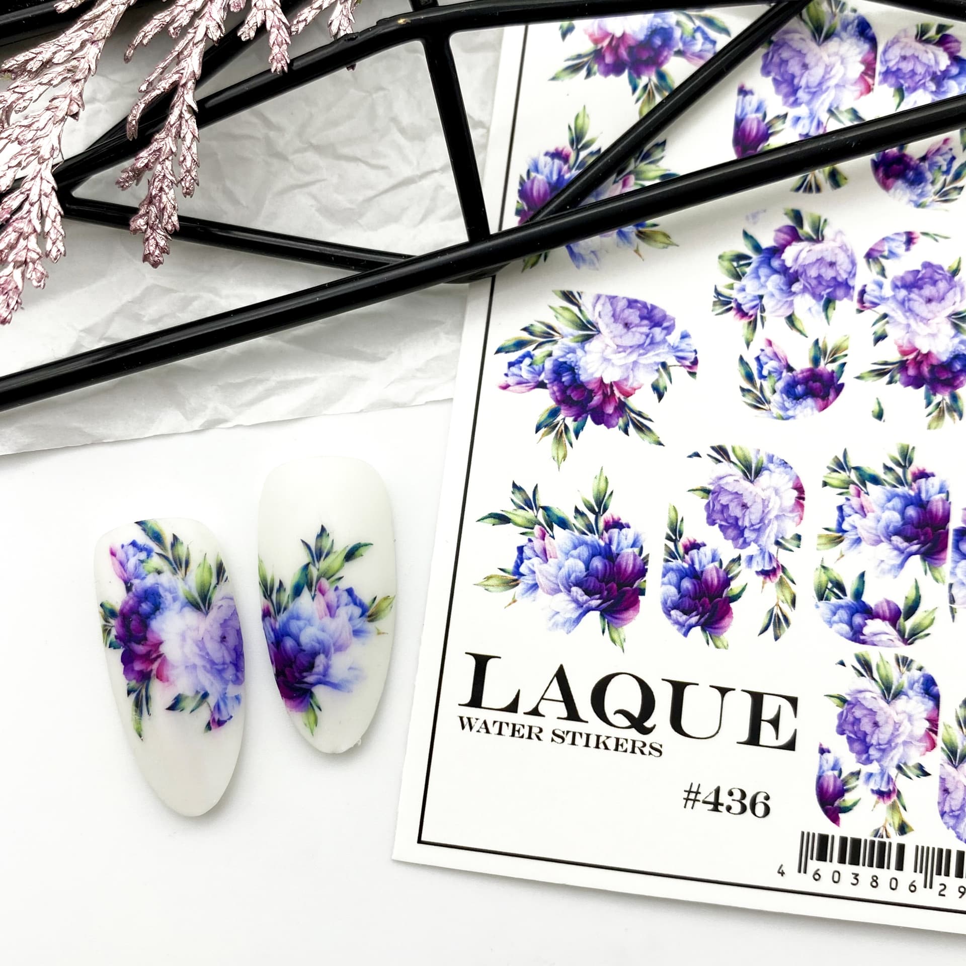 LAQUE слайдер дизайн для нігтів №436 — фото 1