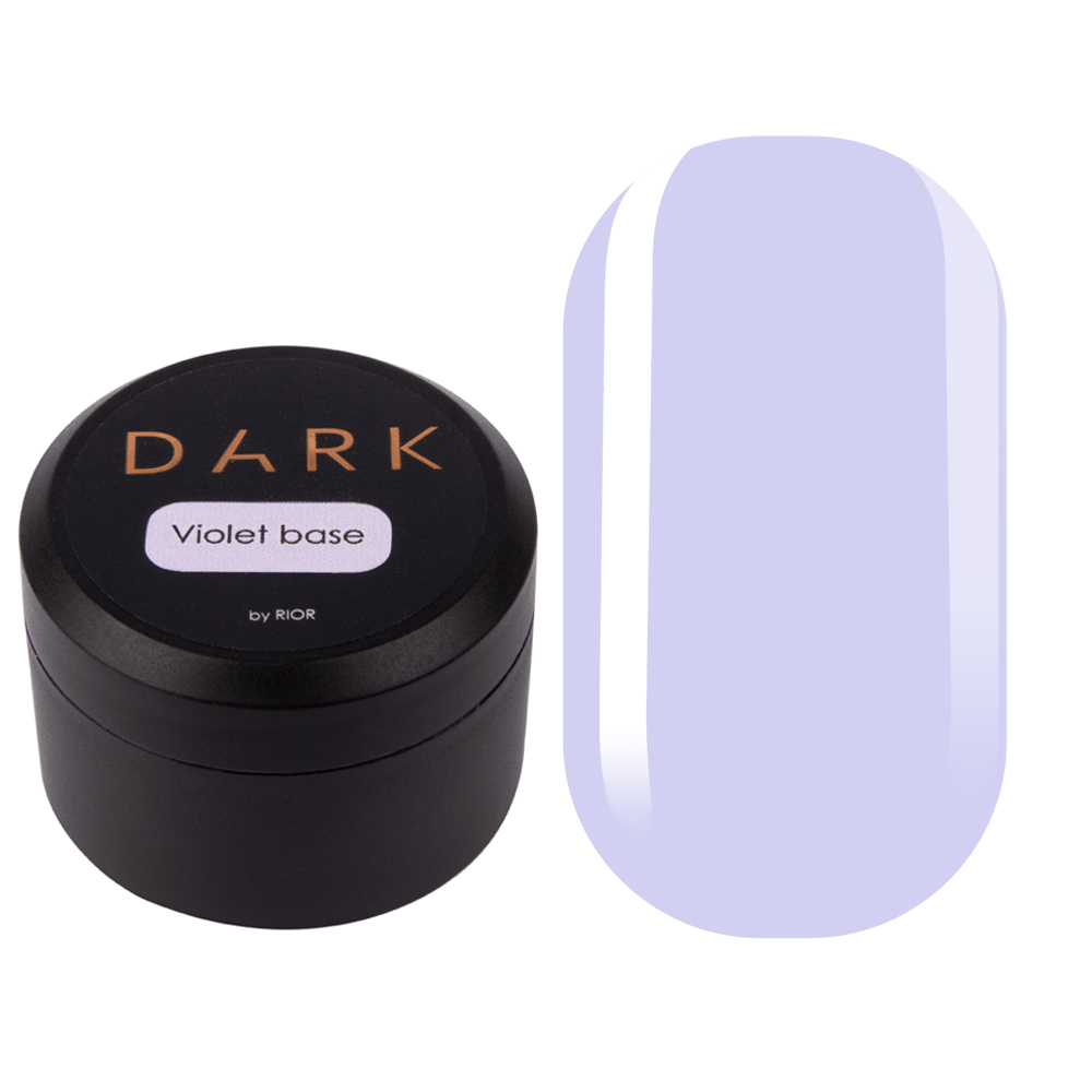 Кольорове базове покриття DARK (фіолетовий), 15 мл, без пензлика — фото 1