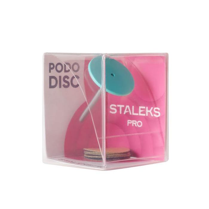 Диск педикюрний пластиковий PODODISC EXPERT М у комплекті зі змінним файлом 180 грит 5 шт (20 мм) — фото 1