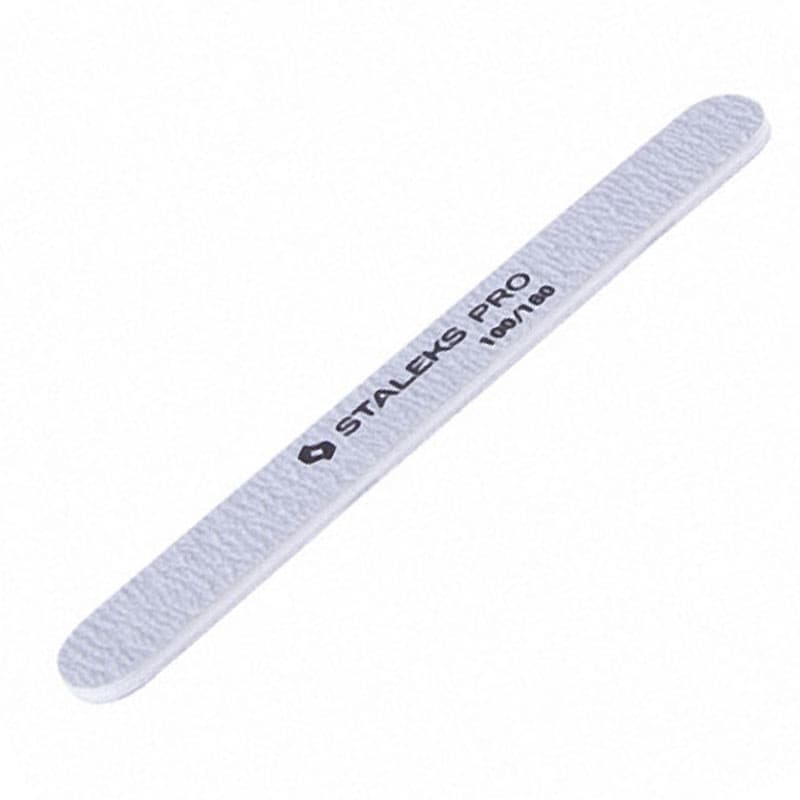 Пилка мінеральна для нігтів, пряма Staleks Pro 100/180 гріт
— фото 1