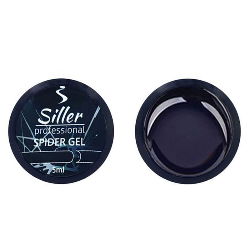 Гель-павутинка Siller Professional, чорна, 5 мл — фото 1