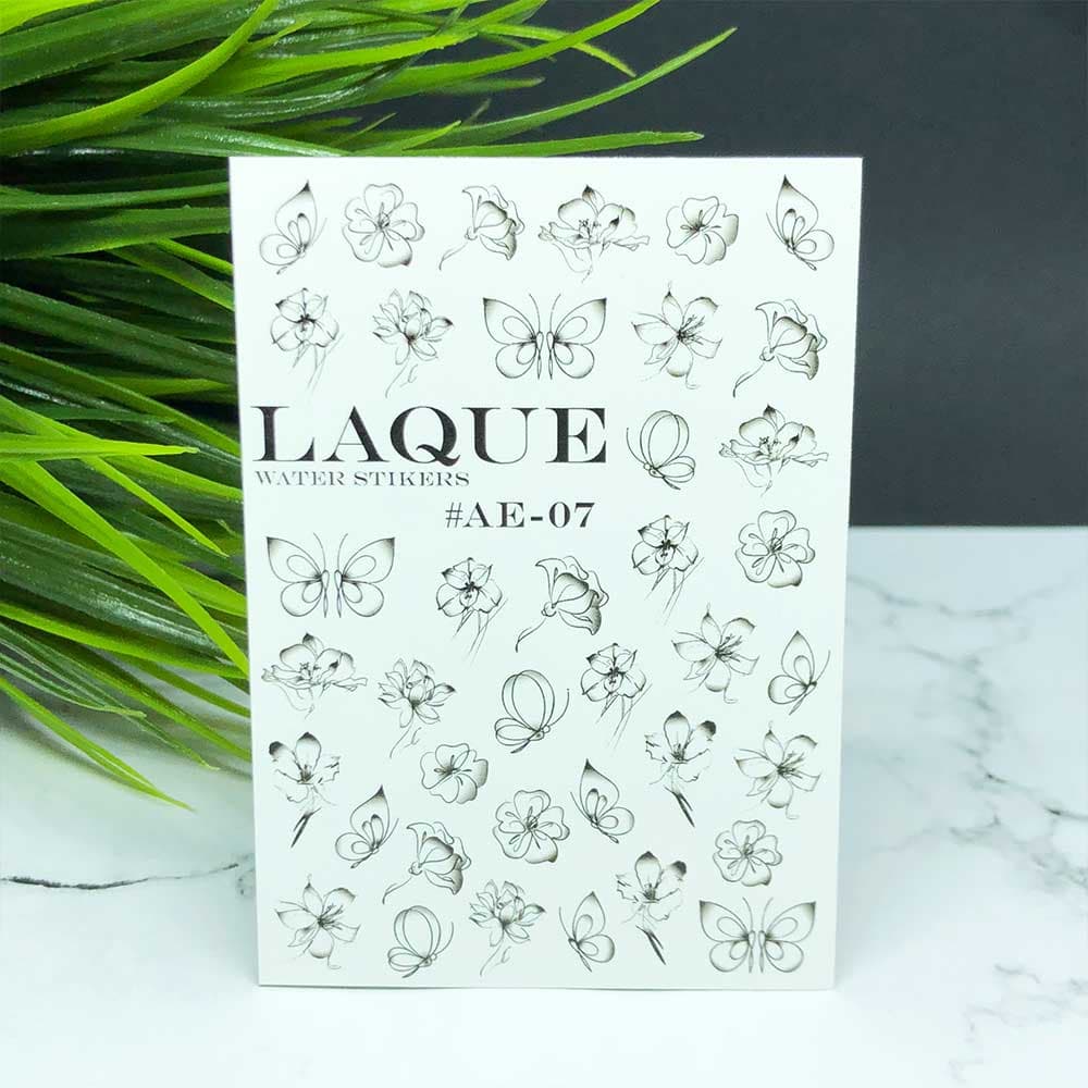 LAQUE слайдер дизайн с эффектом аэрографии AE-07 (черный) — фото 1