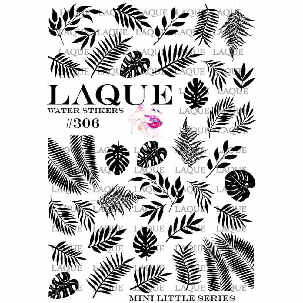 LAQUE слайдер дизайн для нігтів №306 (листя) — фото 1