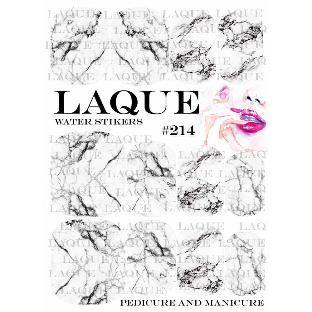 LAQUE слайдер дизайн для ногтей №214 (эффект мрамора) — фото 1