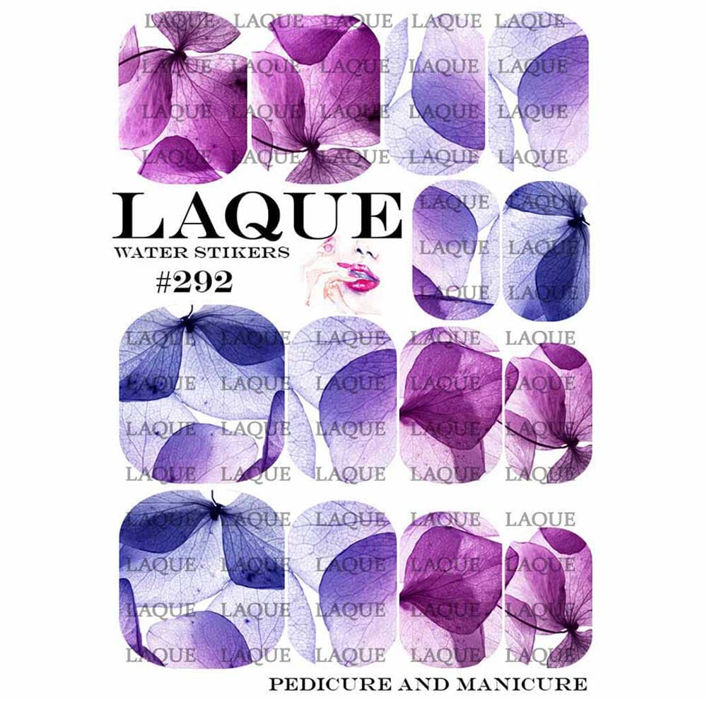 LAQUE слайдер дизайн для ногтей №292 (цветы орхидеи) — фото 1