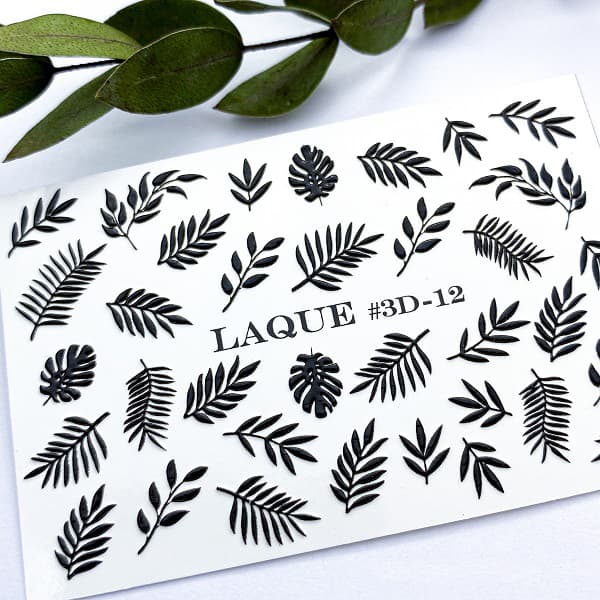 LAQUE слайдер-дизайн для ногтей 3D-12 (лепестки) — фото 1