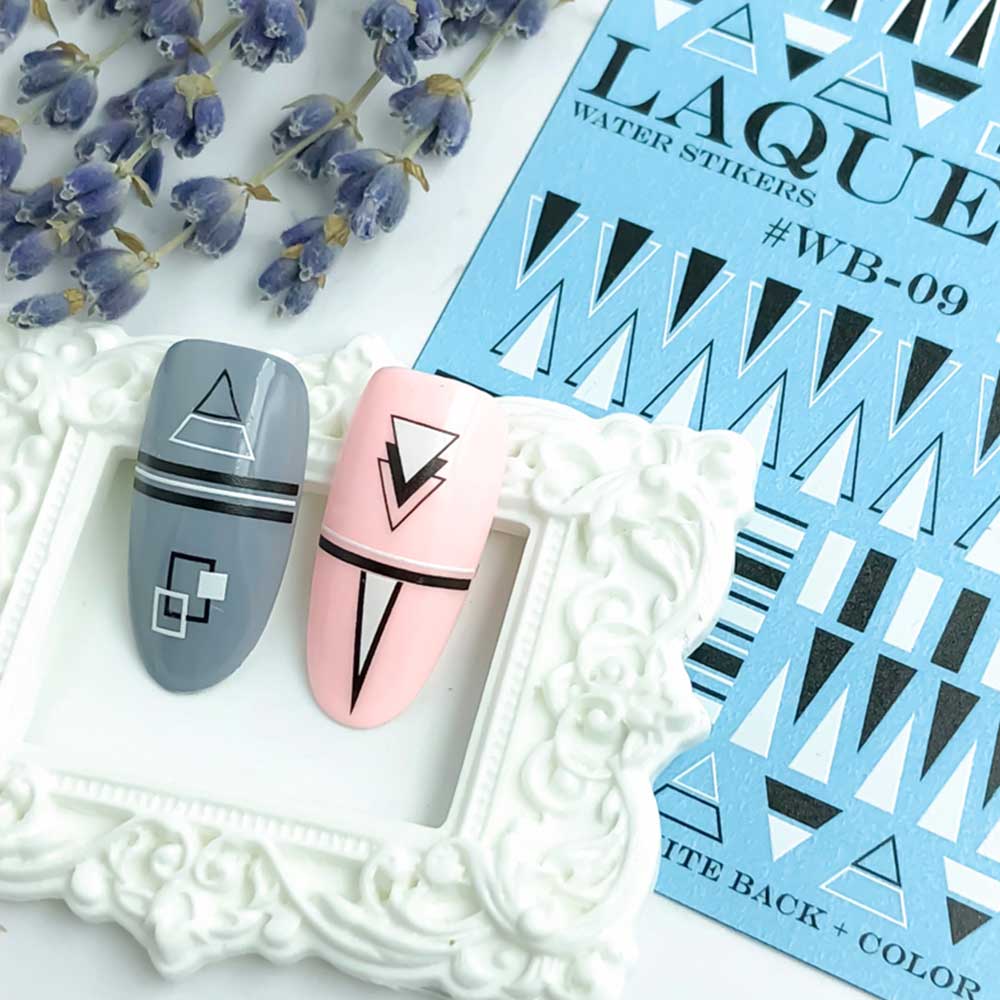 LAQUE слайдер дизайн для ногтей WB-09 (геометрия) — фото 1