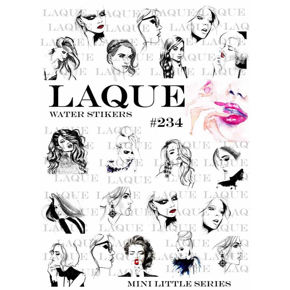 LAQUE слайдер дизайн для ногтей №234 (женский портрет) — фото 1