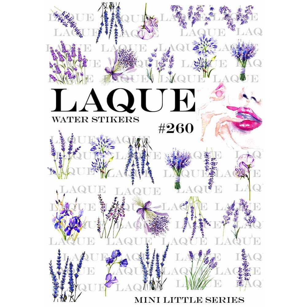 LAQUE слайдер дизайн для ногтей №260 (цветы) — фото 1