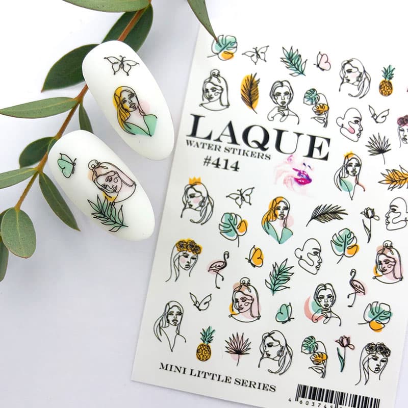 LAQUE слайдер дизайн для ногтей №414 — фото 1