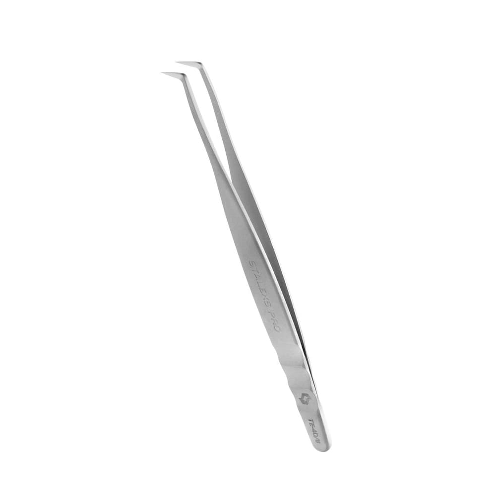 Staleks пинцет професиональный для ресниц Expert 40/8 (башмачок 85) — фото 1