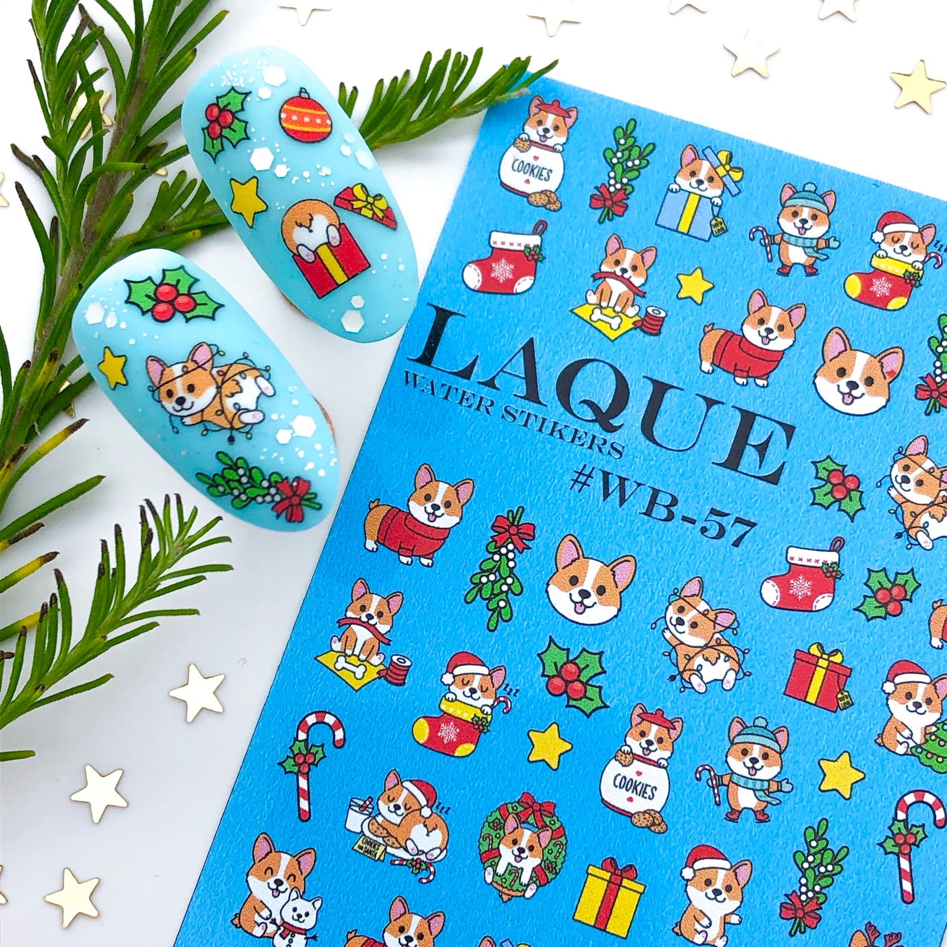 LAQUE слайдер дизайн для ногтей № WB-57 — фото 1