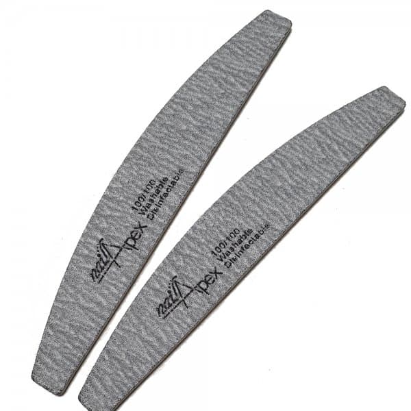 Пилочка напівмісяць NailApex "Зебра" 100/100 грит — фото 1