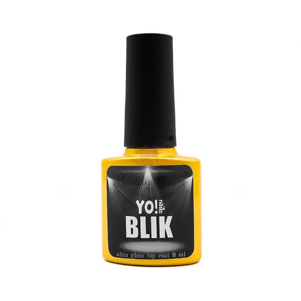 Топ ультраглянцевий без липкого шару YO!Bilk без ультрафіолетових фільтрів, 8 мл — фото 1
