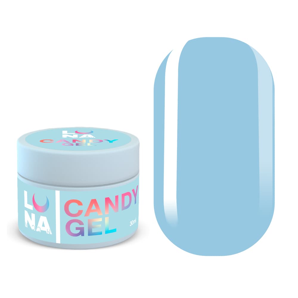 LUNA Candy gel 7, камуфлюючий гель, небесно-блакитний, 30 мл — фото 1