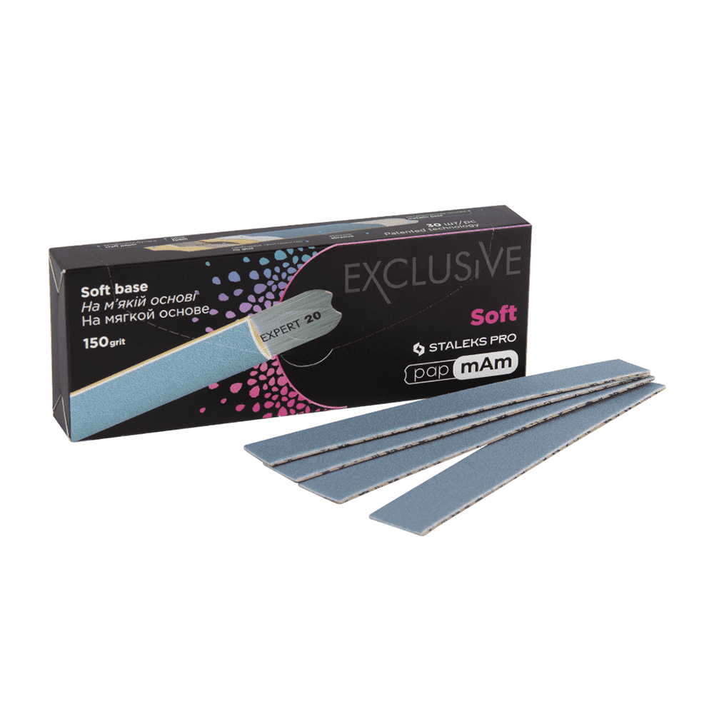 Змінні файли papmAm для пилки прямої (на м'якій основі) EXCLUSIVE 20 150 грит, 30 шт — фото 1