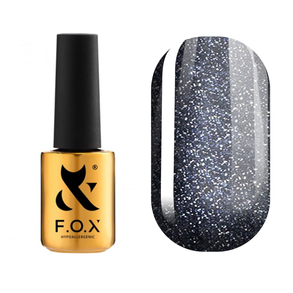 F.O.X base Cat Eye №005 (черный), 7 ml — фото 1