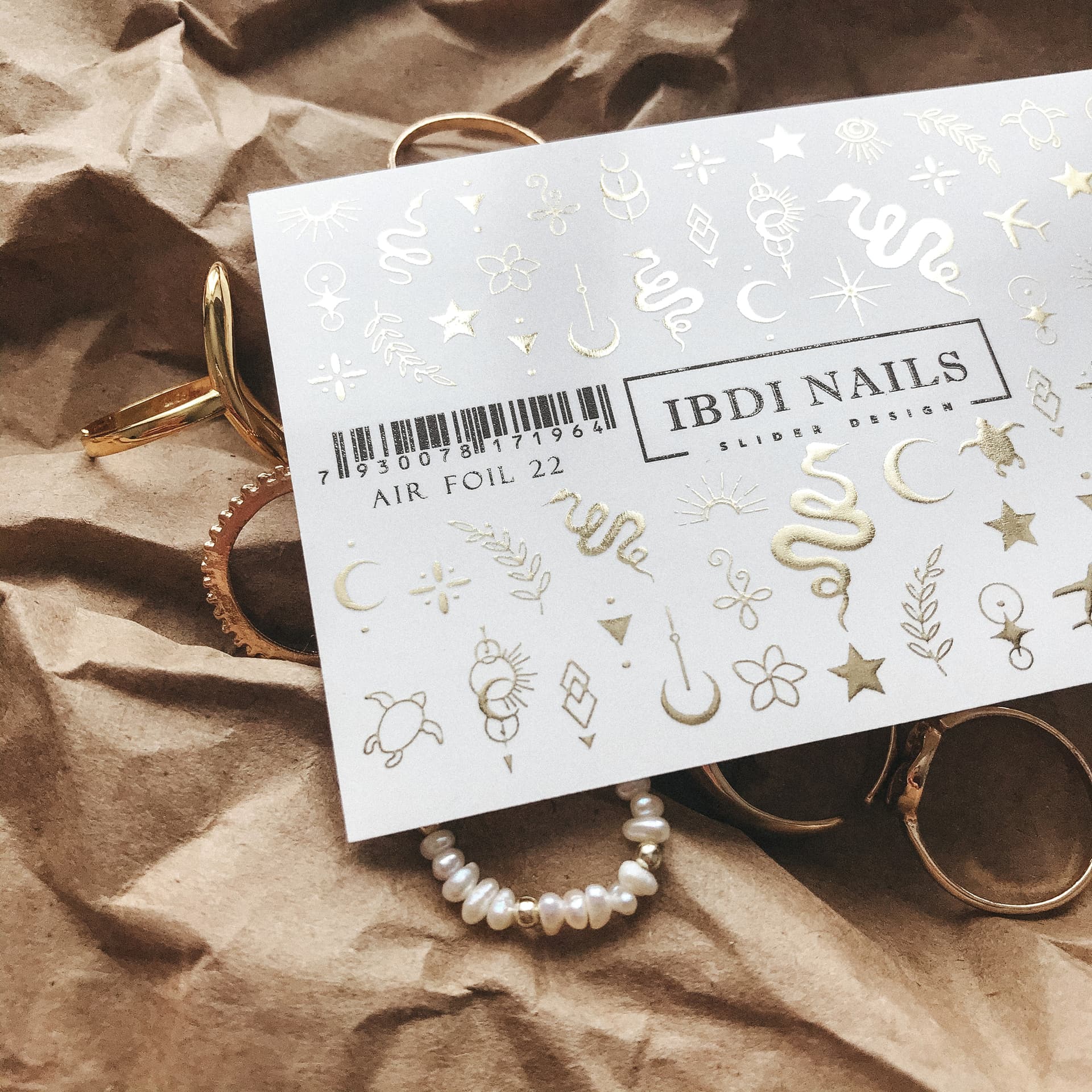 Слайдер-дизайн фольгированный IBDI NAILS AIR FOIL 22 — фото 1