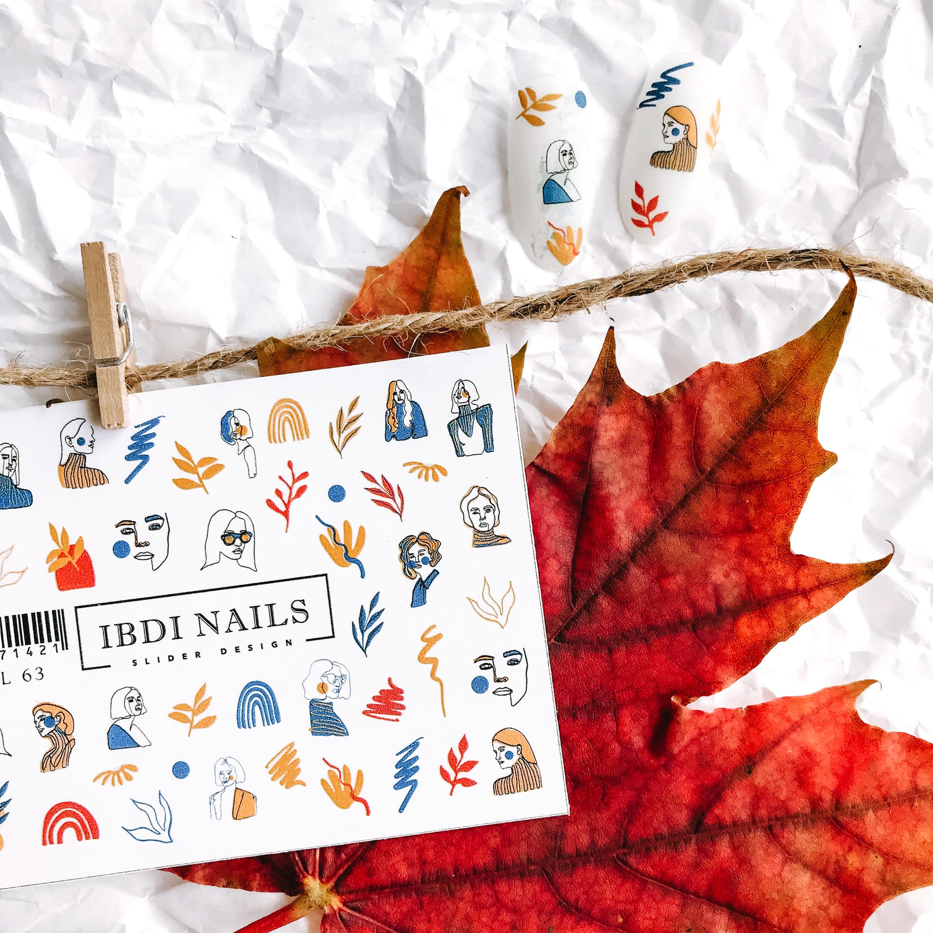 Слайдер-дизайн IBDI NAILS COLORFUL №063 — фото 1