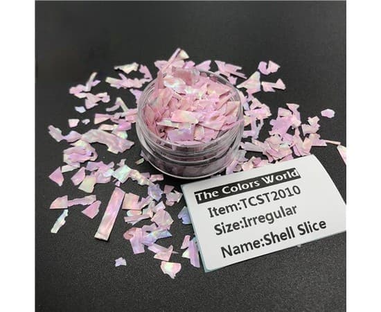 Декор для нігтів мушля, бузковий — фото 1