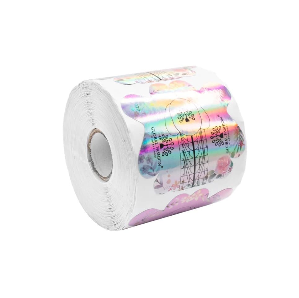 Форма для нарощування Global квадрат, рожева, 300 шт. — фото 1