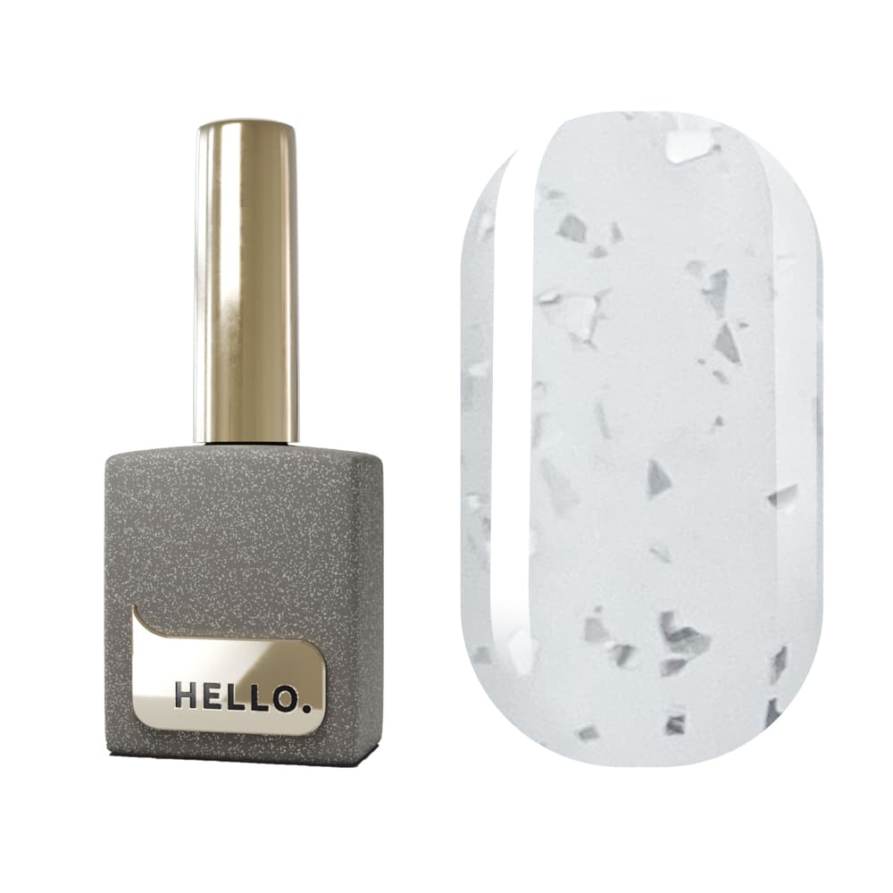 Топ HELLO Silver matte матовий без липкого шару, 15 мл — фото 1