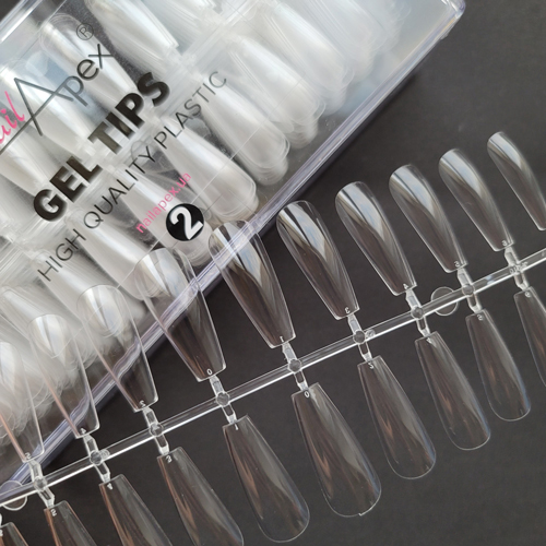 Гелеві типси NailApex №2 балерина, 24 шт. — фото 1