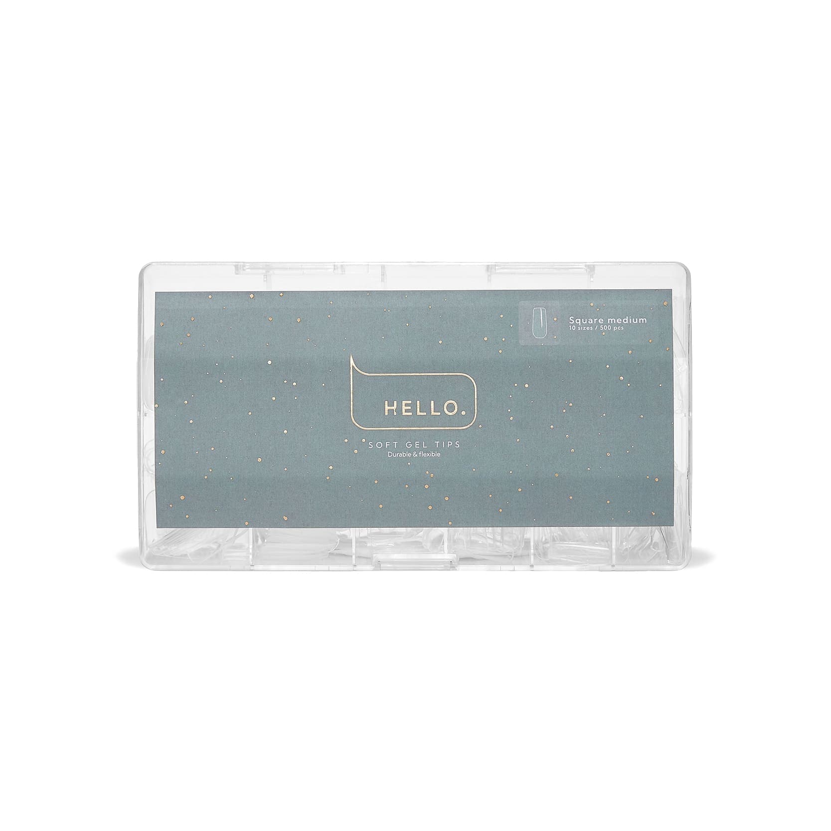 Гелеві типси Hello Square medium (квадрат середній), 500 шт — фото 1