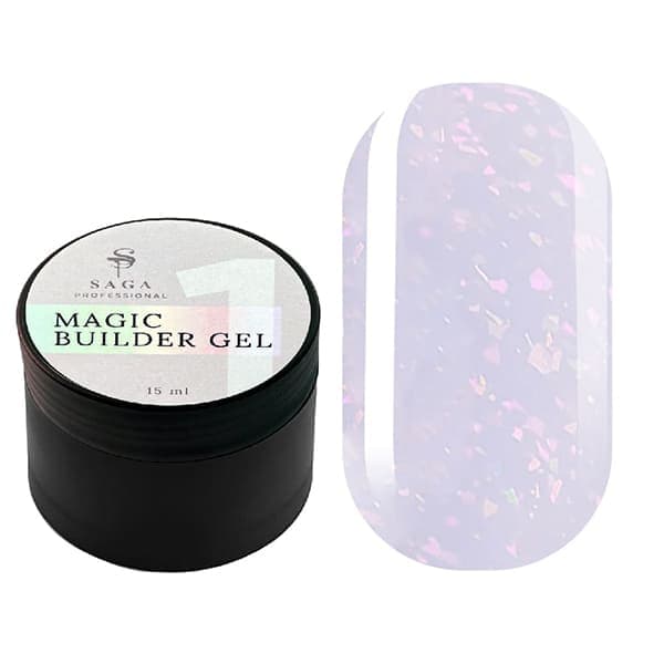 Гель SAGA Professional Builder Gel Magic 1, 15 мл — фото 1