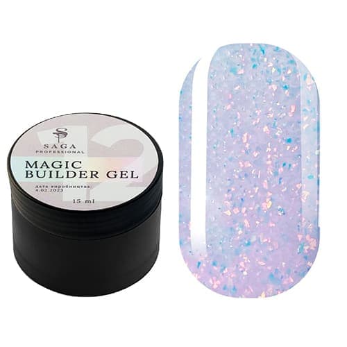 Гель SAGA Professional Builder Gel Magic 12, 15 мл — фото 1
