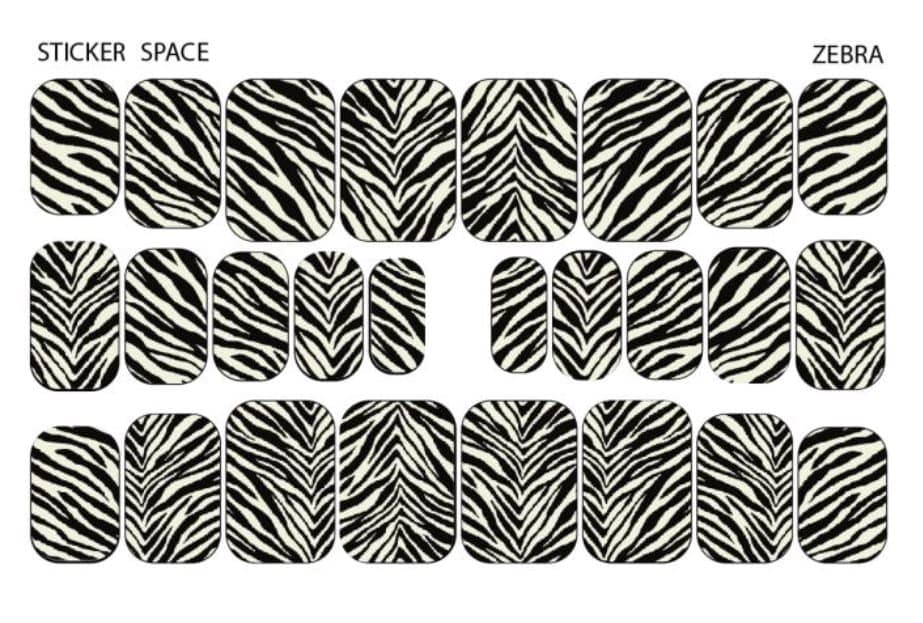 Стікери Stickersspace на липкій основі Zebra — фото 1