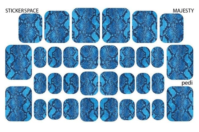 Стікери Stickersspace на липкій основі для педикюру Majesty pedi — фото 1