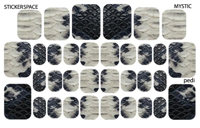 Стикеры Stickersspace на липкой основе для педикюра Mystic pedi — фото 1