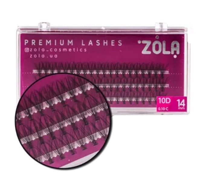 Вії-пучки ZOLA 10D (14mm) — фото 1