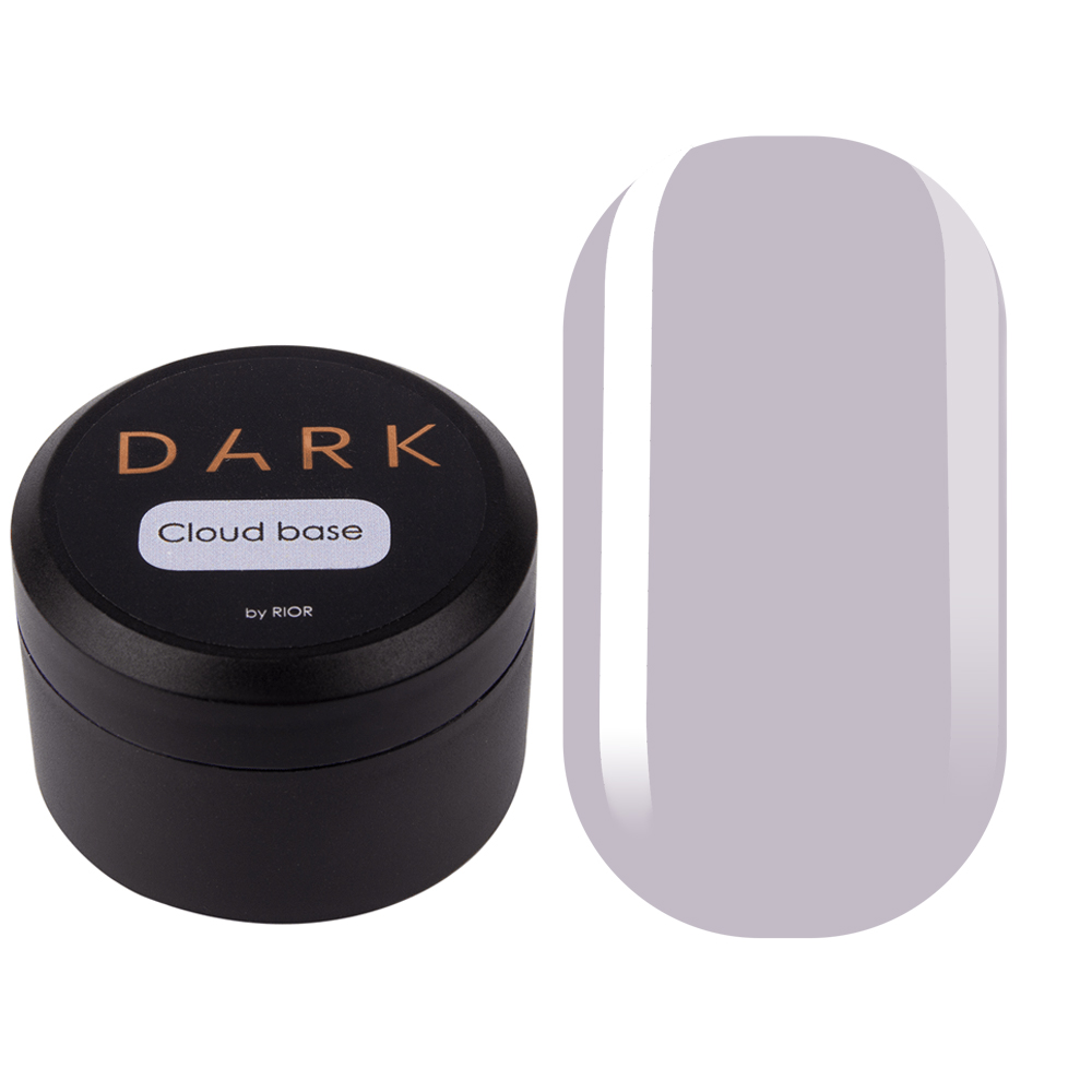Кольорове базове покриття DARK CLOUD (сіра хмара), 15 мл, без пензлика — фото 1