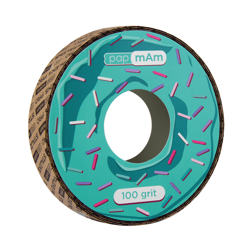 Запасной блок файл-ленты papmAm для пластиковой катушки Bobbinail STALEKS PRO, 100 грит — фото 1