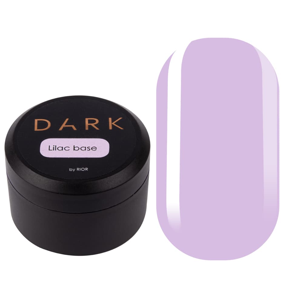 Кольорове базове покриття DARK Lilac (ліловий), 15 мл, без пензлика — фото 1