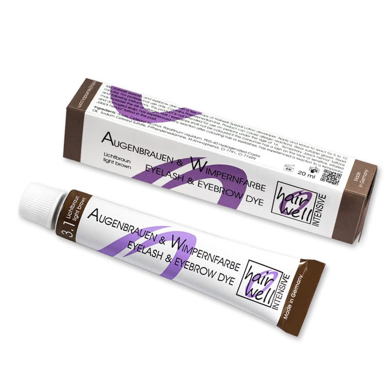 Краска для бровей и ресниц ReformA HAIRWELL светло-коричневая, 20 мл — фото 1