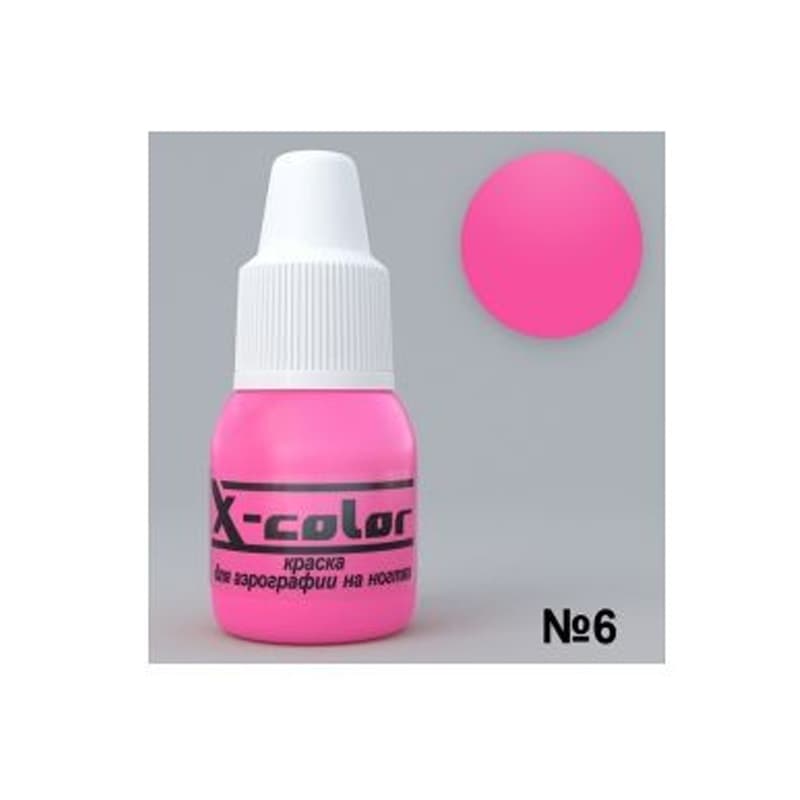 Фарба для аерографа X-Color фламінго №6, 6 мл — фото 1
