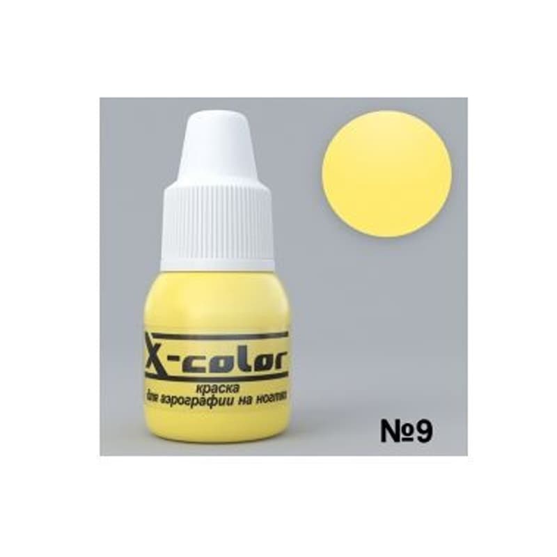 Краска для аэрографа X-Color лимонная №9, 6 мл — фото 1