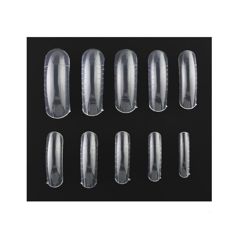 Верхні форми для нарощування нігтів Starlet Professional з розміткою балерина, прозорі, 120 шт. — фото 1