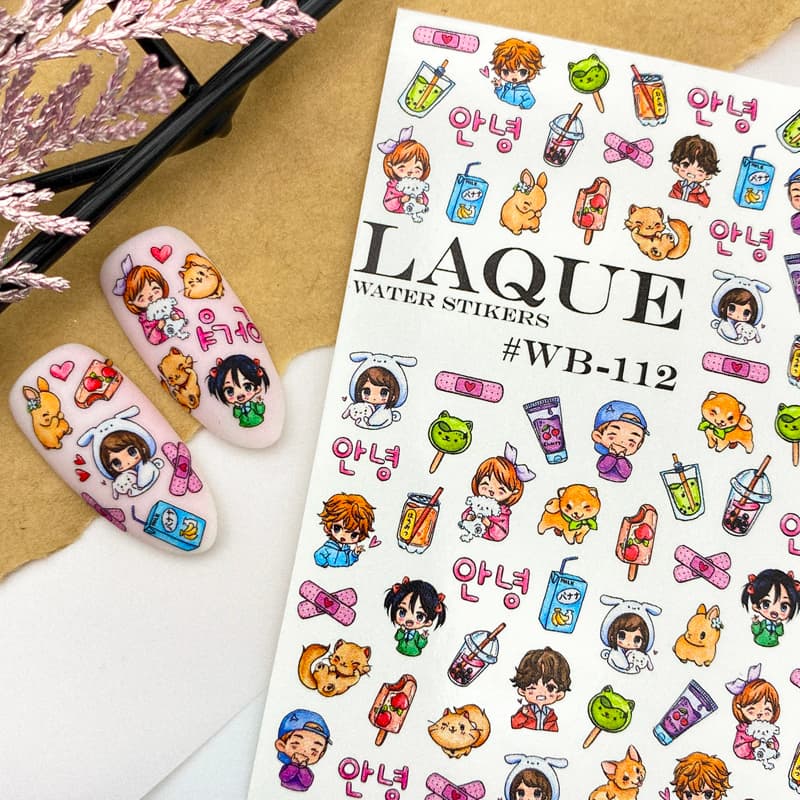 LAQUE слайдер дизайн для нігтів № WB-112 — фото 1