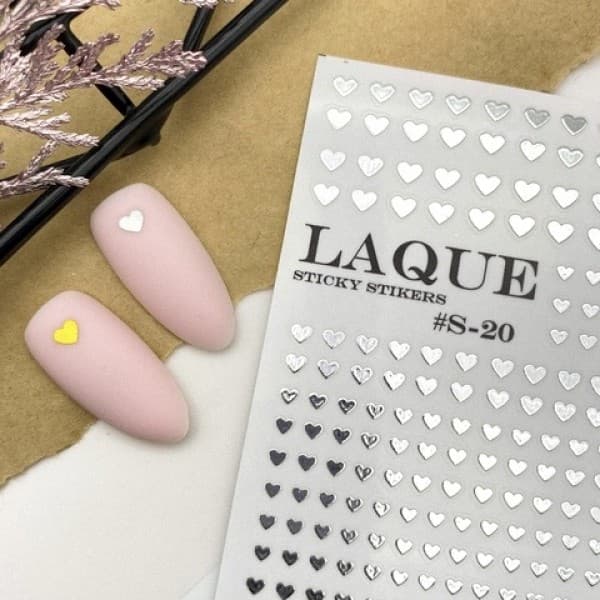 LAQUE слайдер дизайн для ногтей № S-20 (серебро) — фото 1