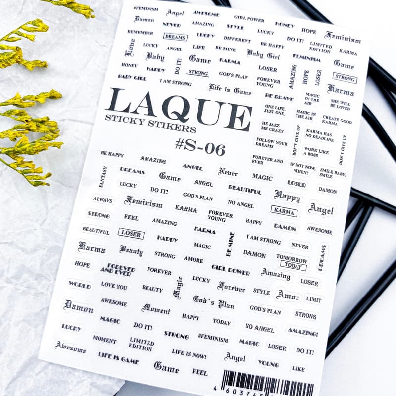 LAQUE слайдер дизайн для ногтей № S-06 — фото 1