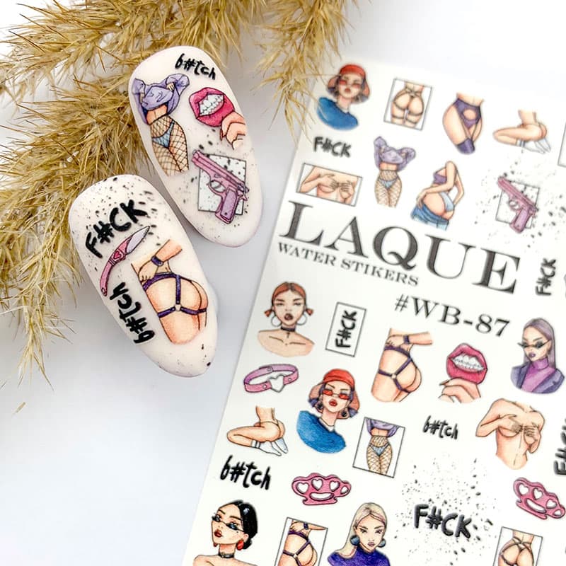 LAQUE слайдер дизайн для ногтей №WB-87 — фото 1