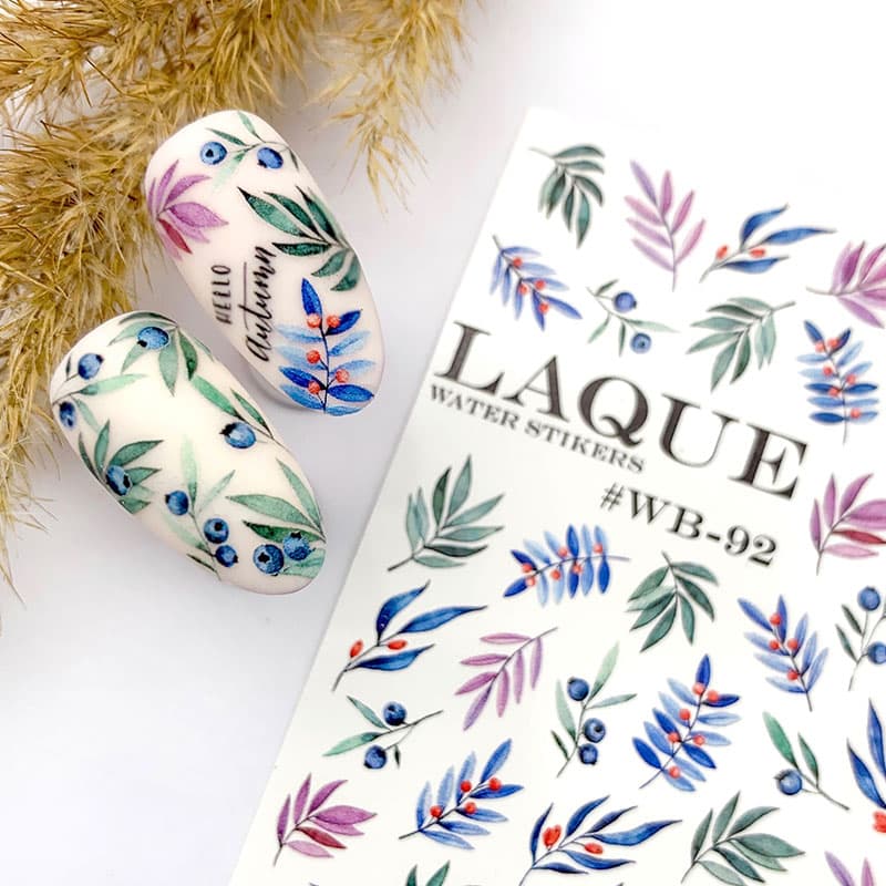 LAQUE слайдер дизайн для нігтів №WB-92 — фото 1