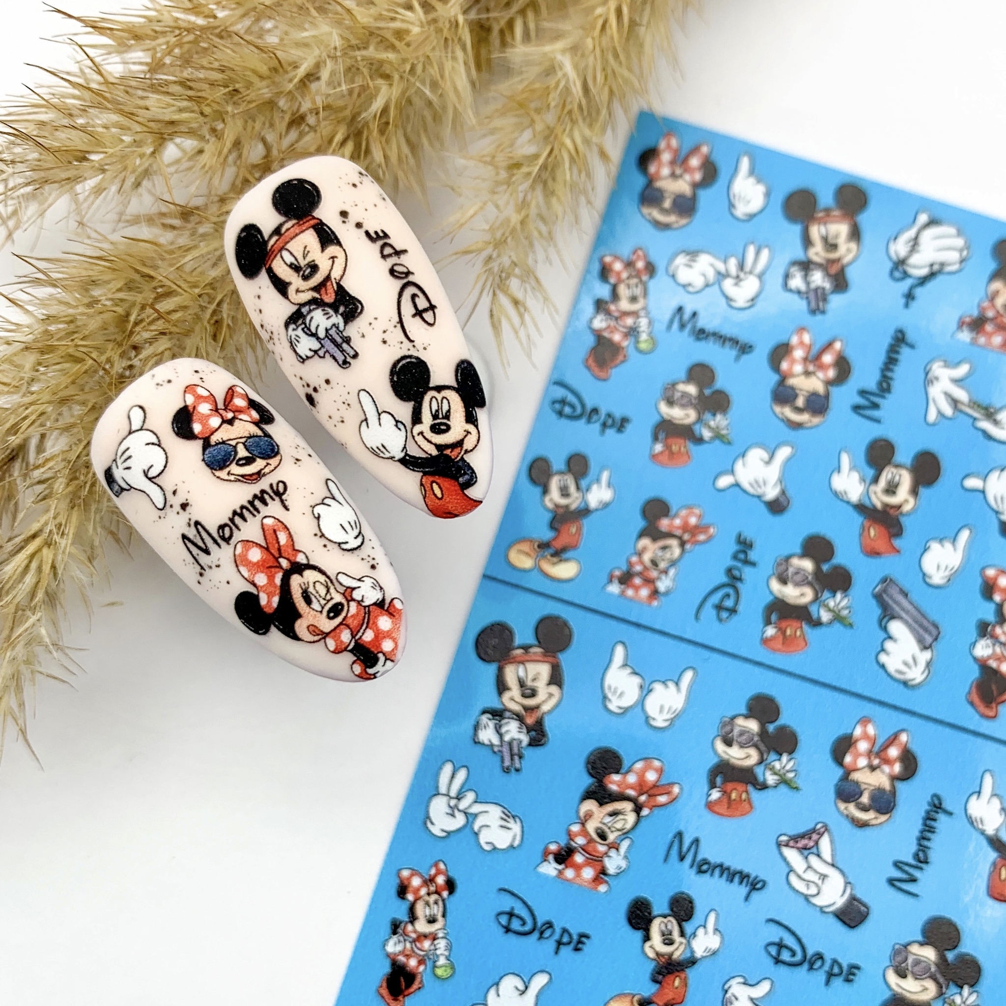 LAQUE слайдер дизайн для нігтів Мікі Мауз кольоровий — фото 1
