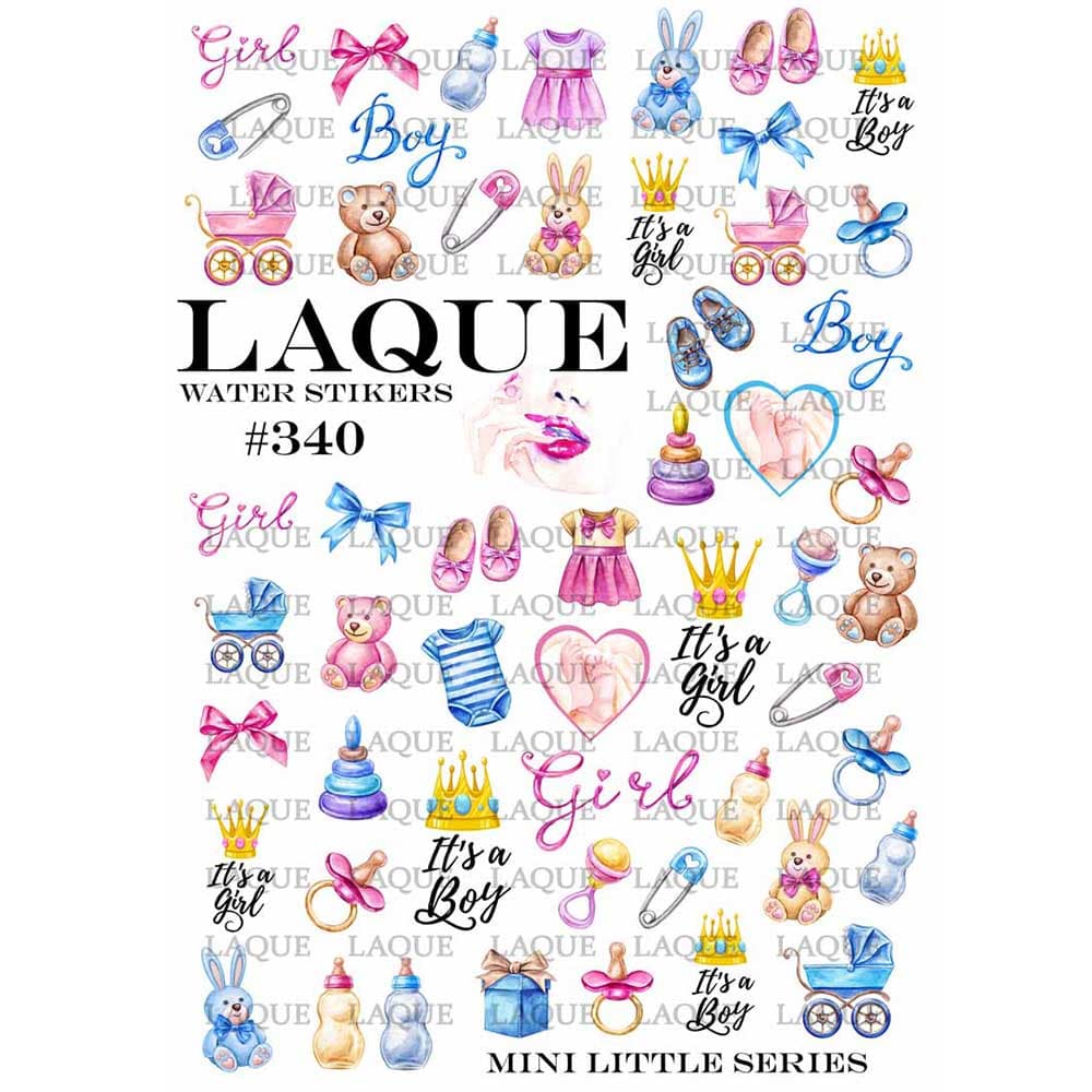 LAQUE слайдер дизайн для нігтів №340 (дитяча тематика) — фото 1